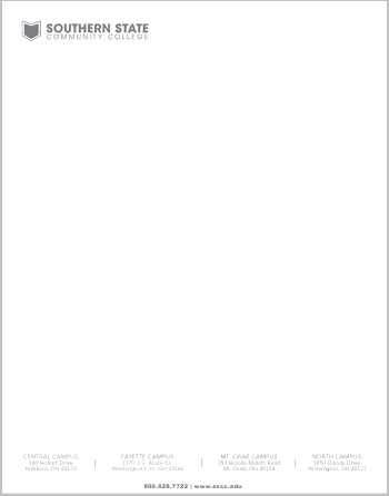 Southern State Letterhead