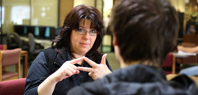 Interpreter with a Student