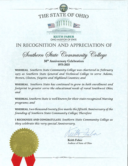 50th Anniversary Proclamation: Ohio Auditor of State