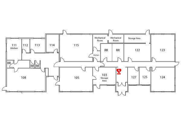 Central Campus AED Map