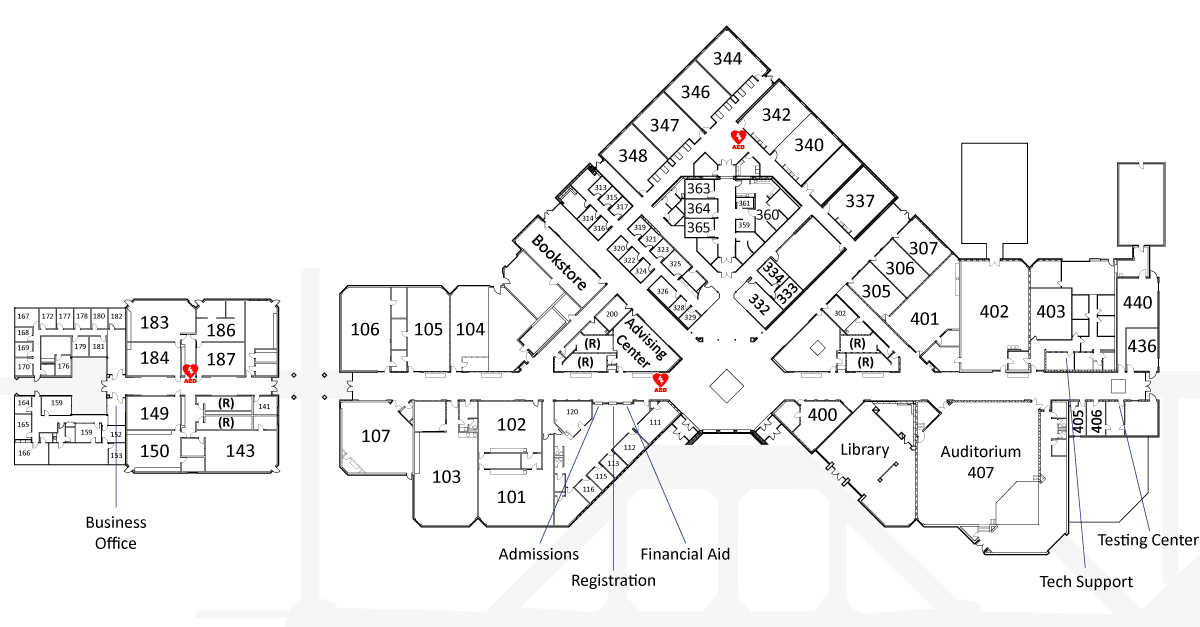 Central Campus AED Map