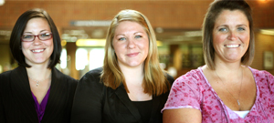 Nicole Elliott, Breanne Johnson and Kylena France