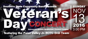 SSCC band to perform Nov. 13 Veterans Day concert