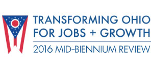 Banner for Transforming Ohio For Jobs + Growth, 2016 Mid-Biennium Review