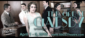 Banner for The Great Gatsby Theatre Production