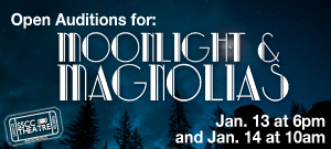 Auditions for SSCC Theatre's 'Moonlight and Magnolias' will be on Jan. 13 & 14