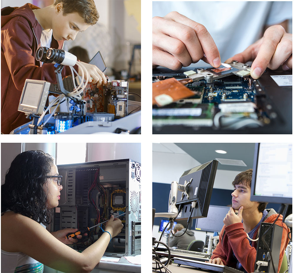 Southern State Computer Science Students in the computer lab