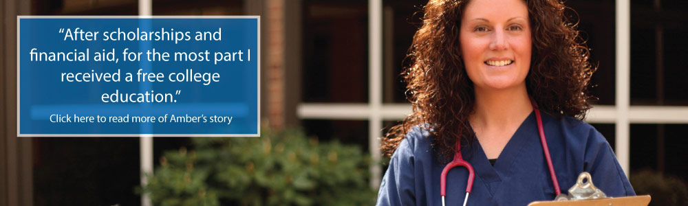 'After scholarships and financial aid, ... I received a free college education.'