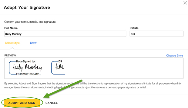 Adopt Your Signature