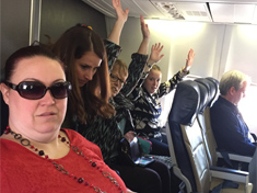 Members on the plane