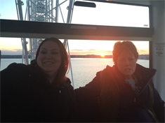 Brady Yates and Connie Huber on The Capital Wheel