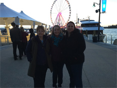 Connie Huber, Brandy Yates, and Cindy Gullet at The Capital Wheel