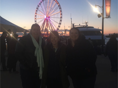 Cindy Gullet, Connie Huber, and Brandy Yates at The Capital Wheel